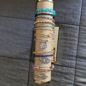 14 misc Alex and Ani bracelets. Sold together.